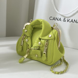 2022 New Ladies Personality Chain Messenger Bag High Quality Fashion Trendy Women's Bag European and American Casual MessengerBag