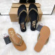 2022 Fashion Sexy Summer New Women's Slippers Flip-flops Sequins Solid Color Flat Outdoor Beach Women Slippers Plus Size
