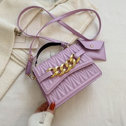 Fashion Chain Decoration Shoulder Bag Small Top Handle Handbags And Coin Purses Designer Crossbody Bags For Women