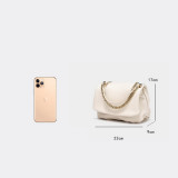 New 2022 Saddle Crossbody Bag Vintage Chain Shoulder Bag Simply Underarm Bag Women Luxury Phone Purses Handbag WLHB2679