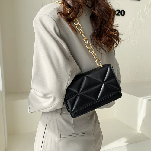 2022 Summer New Chain Shoulder Bag Fashion Designer Handbags And Purses Casual Pu Leather Underarm Bags For Women