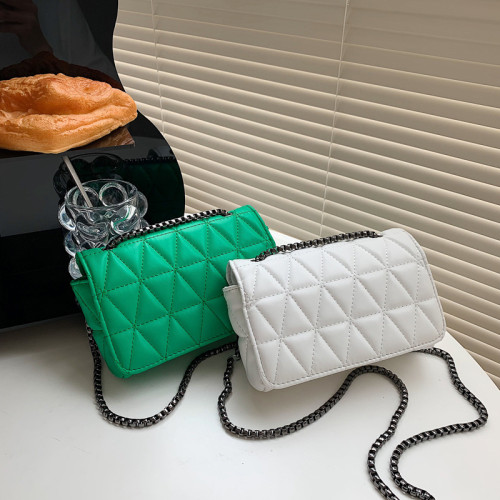 Popular Small Shoulder Bag Chain Strap Crossbody Bags For Women Pu Leather Casual Flap Handbags Lady Messenger Bags