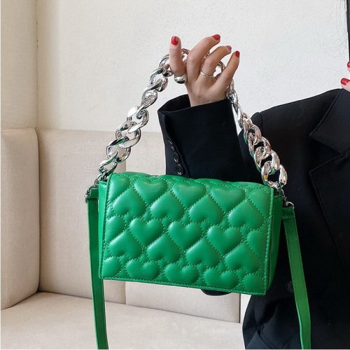 Small Flap Crossbody Bags Women Handbags and Purses Chain PU Shoulder Bag Sewing Thread Love Design Square Bag WLHB2795