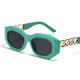 Square Sunglasses For Women 2022 New Fashion Trendy Brand Polygon Chain Sunglasses Female Classic Luxury Shades UV400