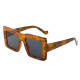 2022 New Fashion Square Sunglasses Women Men Vintage Style PC Frame AC Lens Quality Beach Brand Designer Leopard Sun Glasses