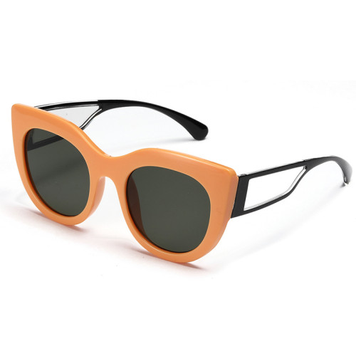 Fashion Brand Cat Eye Women Sunglasses Trendy Luxury Brand Big Frame Ladies Sun Glasses Vintage Style Eyewear oculos de sol