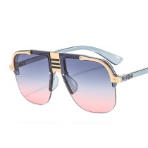 2022 New Fashion Sunglasses Women Men Shield Gradients Lens Metal Alloy Frame Trend Luxury Brand Designer Sun Glasses UV400