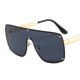 2022 New Fashion Square Shield Sunglasses Men Women Luxury Metal Alloy Frame PC Black Lens Simplicity Cool Gradients Sun Glasses