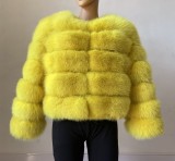 Fashion Elegant Long Sleeve Thick Warm Jackets Furry Autumn Winter Mink Coat Femme Top 2022 High Quality Faux Fox Fur Coat Women
