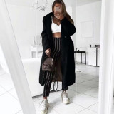 Autumn Faux Fur Teddy Coat Women 2022 Casual Loose Long Jacket Female Warm Outwear Oversize Fur mujer chaqueta Wtithout Pocket