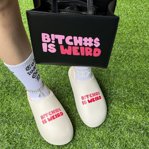 Winter EVA Plush Slippers Handbag Set Women Fashion Letter Print Slip On Slipper Removable Waterproof Furry Slides Pures Shoes