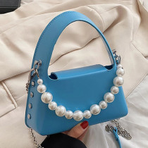 Small PU Leather Chain Crossbody Bag for Women Luxury Designer Handbags and Purses 2022 Fashion Shoulder Bags Brand Armpit Tote