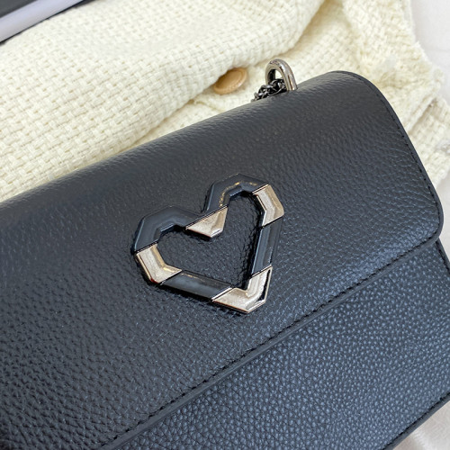 Women's Genuine Leather Chain Shoulder Bag High Quality Handbag Fashion Designer Crossbody Bag Square Messenger Bag 100% Cowhide