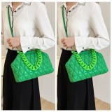 Luxury Designer Handbags Purse Women 2023 Fashion Thick Chain Crossbody Bag Female Plaid Small Shoulder Bags Tote Clutch
