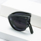 Fashion Foldable Women Round Sunglasses Shades UV400 Retro Rivets Eyewear Trending Men Driving Sun Glasses