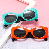 Retro Oval Women Optical Glasses Frame Clear Lens Eyewear Fashion Men Colorful Wide Legs Eyeglasses Frame