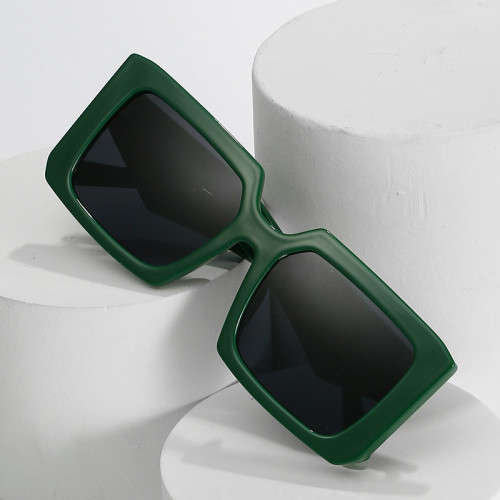 Square Women Sunglasses Retro Gradient Shades UV400 Men Wide Legs Brand Designer Fashion Blue Green Sun Glasses