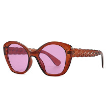 Retro Cat Eye Colorful Women Sunglasses Trending Gradient Shades UV400 Men Double Color Sun Glasses