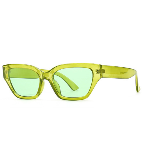 Ins Popular Fashion Cat Eye Sunglasses Women Candy Color Shades UV400 Retro Leopard Champagne Sun Glasses