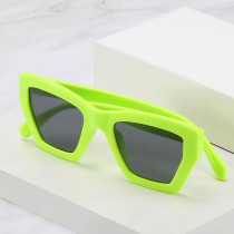 Fashion Cat Eye Women Sunglasses Retro Jelly Blue Eyewear Men Shades UV400 Polygon Square Green Pink Sun Glasses