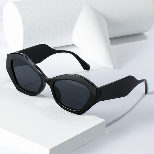 Retro Irregular Cat Eye Sunglasses Women Fashion Brand Designer Gradient Mirror Men Wide Legs Sun Glasses Shades UV400