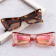Cat Eye Women Double Color Sunglasses Fashion Gradient Shades UV400 Men Trending Pink Yellow Sun Glasses