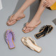 Women's Slippers Shoes for 2023 Fashion Shoe Sandals Braid Flip-flops Beach Designer Slides Summer Flop Sabot Comfortable Casual
