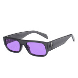 Retro Small Rectangle Women Sunglasses Fashion Champagne Purple Eyewear Shades UV400 Trending Men Square Sun Glasses