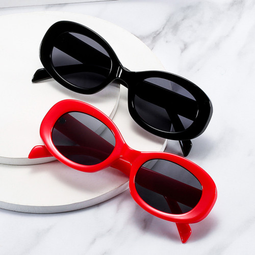 Fashion Oval Sunglasses Women Jelly Color Retro Nail Eyewear Brand Designer Men Purple Tea Sun Glasses Shades UV400