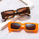 Fashion Rectangle Sunglasses Women Retro Irregular Legs Shades UV400 Men Colorful Square Sun Glasses