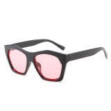Retro Polygon Square Women Shades UV400 Leopard Champagne Sunglasses Fashion Men Candy Color Cat Eye Sun Glasses