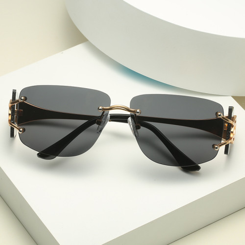 New Cut-Edge Retro Sunglasses Men Woman 2023 Trend Outdoor Rimless Sun Glasses Luxury Brand Designer Retro Eyeglasses