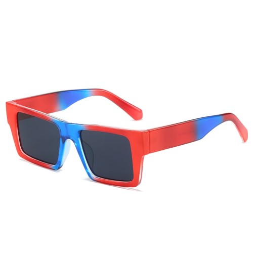 Fashion Square Women Luxury Sunglasses Retro Brand Designer Men Trending Leopard Blue Green Sun Glasses Shades UV400