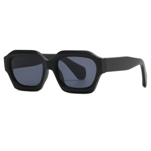 Square Men Women Trending Gradient Sunglasses Shades UV400 Retro Polygon Male Female Orange Blue Sun Glasses Oculus Gafas