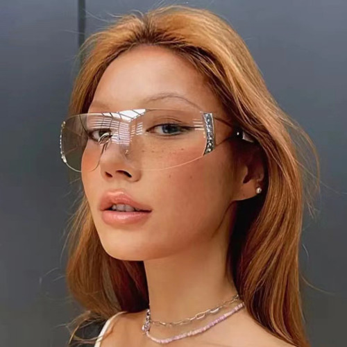 Vintage One Piece Sunglasses Women  Luxury Oversized Shield Retro Punk Sun Glasses Men Fashion Eyewear Shades UV400