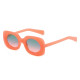Retro Square Candy Color Sunglasses Women Fashion Oval Lens Shades UV400 Men Yellow PINK Sun Glasses