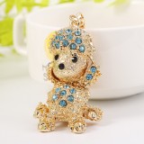 2023 Full Crystal Motorcy Pendants Jewelry Animal Keychain Car keyrings Women's bag accessories Unicorn keychain Rhinestone Keys