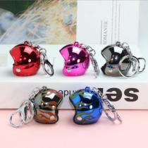 helmet keychain Key chain Women men Cute Safety Helmet Car Keychain Bags Hot Key Ring gift Jewelry wholesale