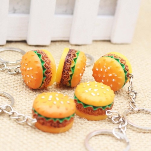 1PCS Cute Mini Simulation Food Key Chain Resin Cake Keychain Gift Pendant Accessories Keyring Jewelry брелок llavero