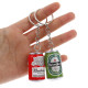 1PC Simulation Canned Beer Keychain Beer Can Keyring Trinket Couples Cool Backpack Decor Jewelry Car Key Accessories Pendant