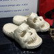 Men Slippers New Personalized Skull Design 2023 Summer Outdoor Fun Novelty Slide Thick Sole Platform Beach Non-slip Women Sandal