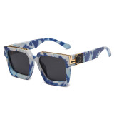 Retro Square Sunglasses Women Gradient Mirror Eyewear Brand Designer Men Fashion Shades UV400 Sun Glasses