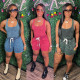 2023 Summer Spring Clothes  Biker Shorts Suits Sets Women Casual 2 Piece Matching Set Outfits Cropped Tops Joggers Tracksuit