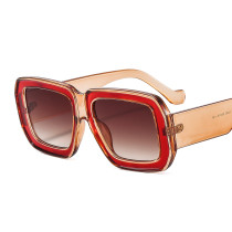 New Colored Square Personality Sunglasses Women Oversized Sun Glasses Men UV400 Protection Sunglasses Fashion Eyewear