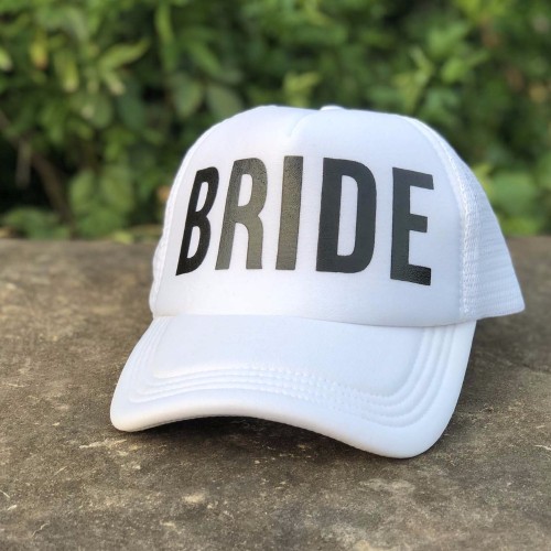 2023 Snapback Hats for Women Bride Trucker Hat Neon Bride Mesh Trucker Hat Cap Bachelorette Party Wedding Snapback Summer