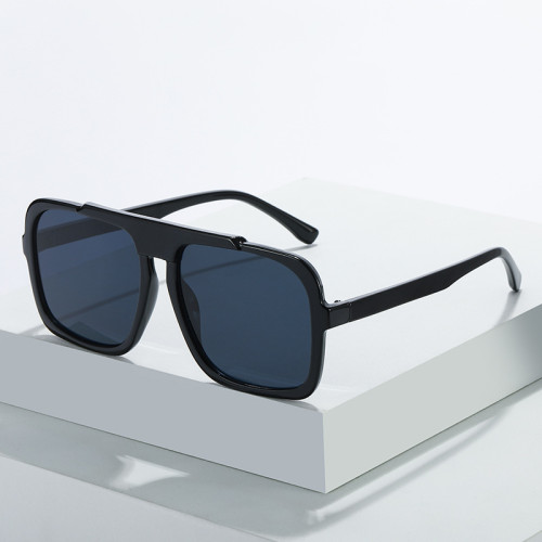 Fashion Oversized Men Square Sunglasses Shades UV400 Retro Punk Women Gradient Sun Glasses
