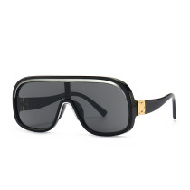 Fashion Unique Flat Top Oversized Shield Style Sunglasses Men Women Luxury Vintage Classic Brand Design Sun Glasses 2189