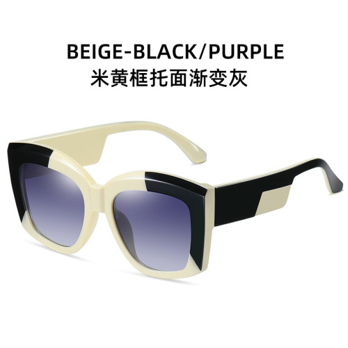 Hot Luxury Brand Designer Unique Splicing Sunglasses Women Ladies Sun Glasses Square Eyewear Female Travel Driving Shades
