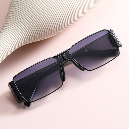Retro Steampunk Rectangle Women Sunglasses Fashion Brand Designer Gradient Shades UV400 Men Square Punk Sun Glasses