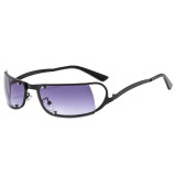 Fashion  Sunglasses Trending Semi-rimless Goggle Gradient Sun Glasses UV400